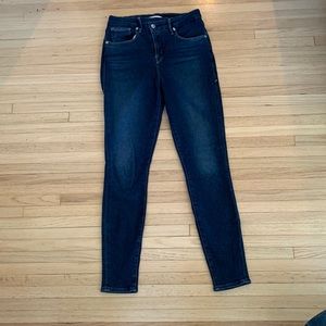 Good American "Good Legs" Skinny Jeans Org Cotton Blue653 Wash 8/29